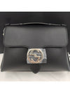 GG Interlocking Chain Small Top Handle Shoulder Bag Black - GUCCI - BALAAN 3