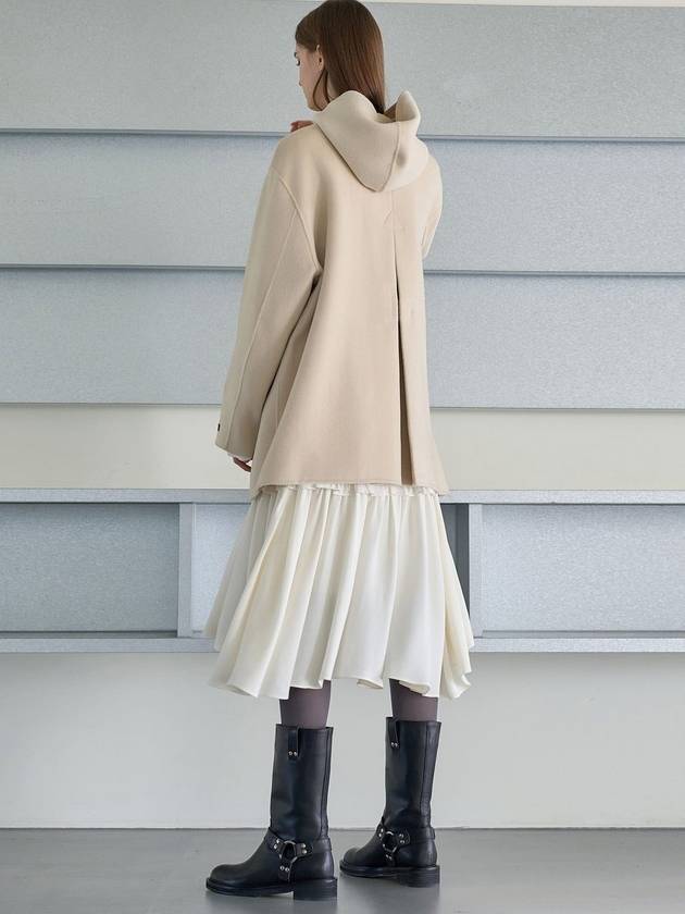 Hooded Handmade Coat Cream - MITTE - BALAAN 4