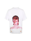 David Bowie Back Printed Short Sleeve T-Shirt White - IH NOM UH NIT - BALAAN 1