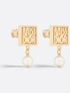 Miss Dior Resin Pearl Earrings Gold - DIOR - BALAAN 4