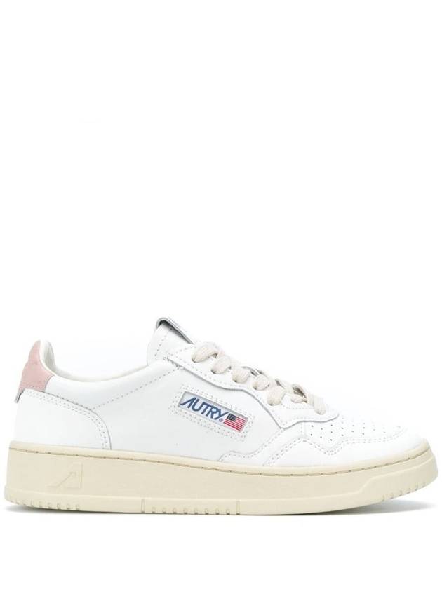 'Medalist Low' White Sneakers With Contrasting Heel Tab In Leather Woman Autry - AUTRY - BALAAN 1