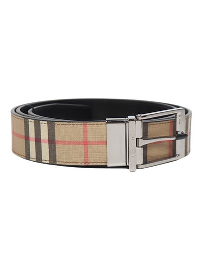 Reversible Leather Belt Beige - BURBERRY - BALAAN 2