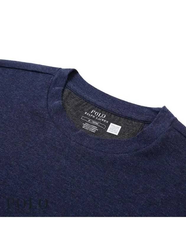 Embroidered Pony Logo Crew Neck Sweatshirt Navy - POLO RALPH LAUREN - BALAAN 4