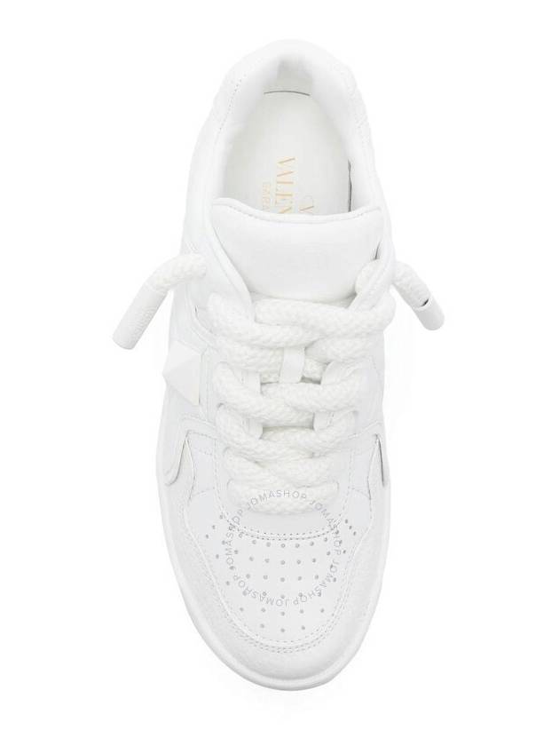 Valentino Ladies Bianco XL One Stud Low Top Sneaker Brand Size 38 US 8 - VALENTINO - BALAAN 4