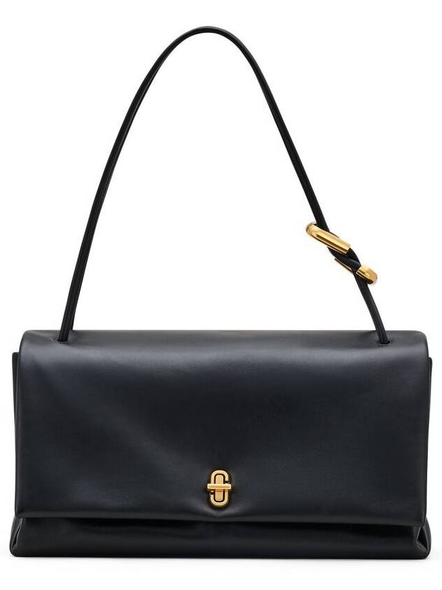 'Dual Large' Black Shoulder Bag With Logo Applied On The Back In Leather Woman - MARC JACOBS - BALAAN 2