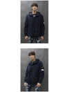 Soft Shell-R E.Dye Pure Insulation Technology Recycled Polyester Primaloft Hooded Jacket Navy - STONE ISLAND - BALAAN 3