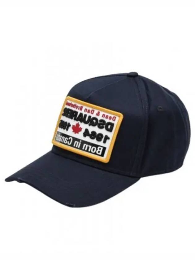 Logo Baseball Cap Hat Navy BCM055205C00001 - DSQUARED2 - BALAAN 1