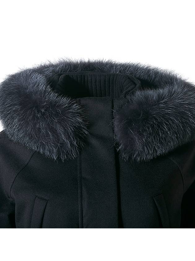 Cashmere Storm System Icery Long Parka Black - LORO PIANA - BALAAN 6