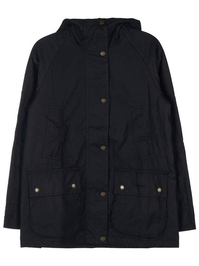 Arley Wax Hooded Jacket Black - BARBOUR - BALAAN 2