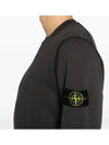 Wappen Patch Garment Dyed Sweatshirt Charcoal - STONE ISLAND - BALAAN 8