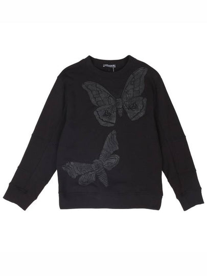 Embroidered Sweatshirt Black - ALEXANDER MCQUEEN - BALAAN 2