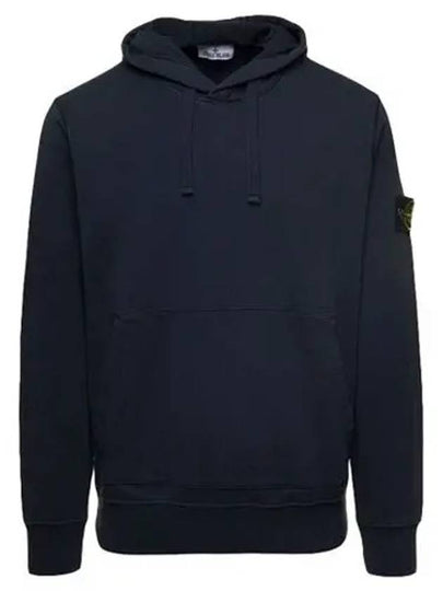 Signature Logo Patch Hoodie Navy - STONE ISLAND - BALAAN 2