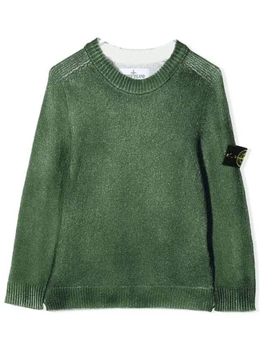 12th Anniversary Kids Waffen Crew Neck Knit Green 7416513A3 V0059 - STONE ISLAND - BALAAN 1