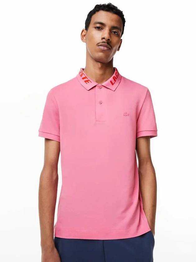 Slim Fit Movement Polo Shirt Pink - LACOSTE - BALAAN 3