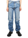 Back Stitch 5 Pocket Straight Jeans Medium Wash - MAISON MARGIELA - BALAAN 2