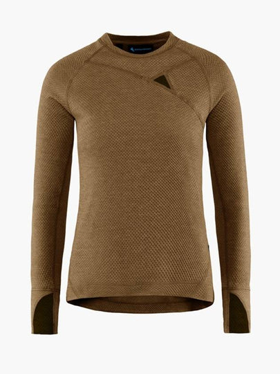 Women's Huge Crew Neck Long Sleeve T-Shirt Olive - KLATTERMUSEN - BALAAN 2