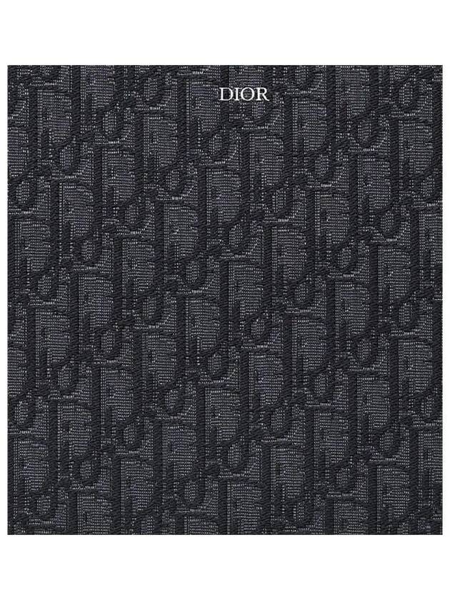 A4 Oblique Jacquard Clutch Bag Black - DIOR - BALAAN 5