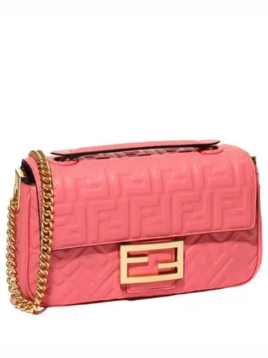 Baguette Chain Midi Nappa Leather Bag - FENDI - BALAAN 1