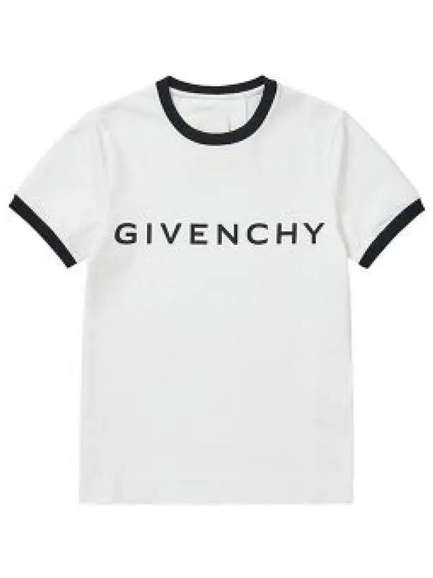 Archetype Slim Fit Cotton Short Sleeve T-Shirt White - GIVENCHY - BALAAN 2