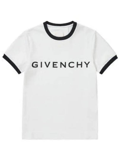 Archetype Slim Fit Cotton Short Sleeve T-Shirt White - GIVENCHY - BALAAN 2