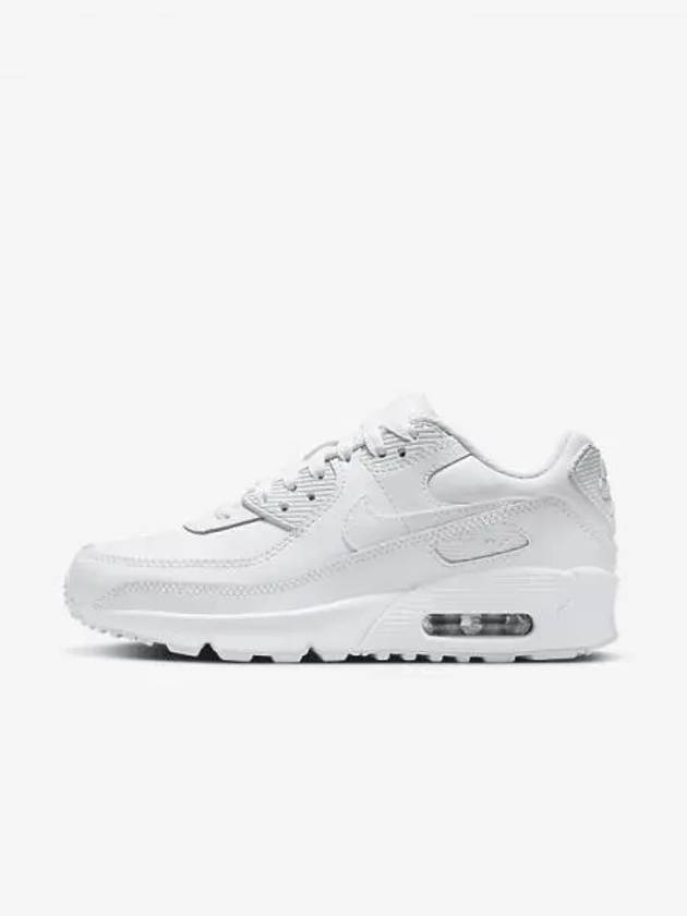 Air Max 90 Junior Sneakers White Metallic Silver HF6358 102 698116 - NIKE - BALAAN 1