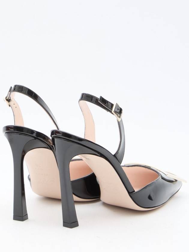 Trumpet Leather Pumps Black - ROGER VIVIER - BALAAN 4