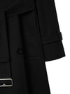 Double Breasted Short Trench Coat Black - BURBERRY - BALAAN 4