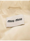 Cropped nylon down jacket vanilla 36 ML719 13FO F0032 - MIU MIU - BALAAN 5