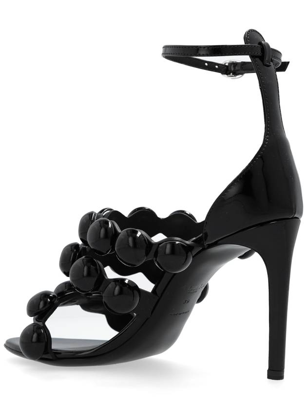 Alaïa Heeled Sandals 3 Straps, Women's, Black - ALAIA - BALAAN 5