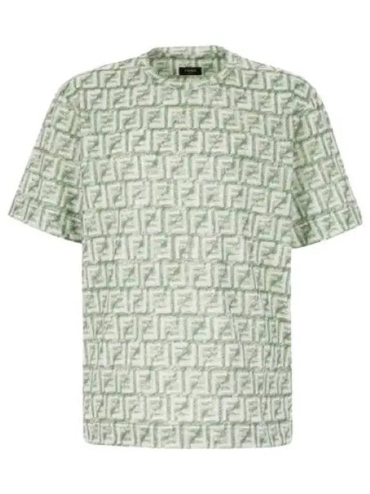 FF Cotton Short Sleeve T-Shirt Green - FENDI - BALAAN 2