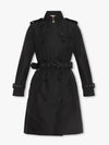 Mid-Length Lightweight Kensington Trench Coat Black - BURBERRY - BALAAN 2