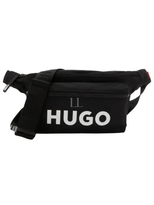 Logo Print Belt Bag Black - HUGO BOSS - BALAAN 2