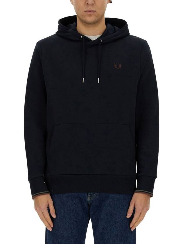 Fred Perry Sweatshirt With Logo Patch - FRED PERRY - BALAAN 1