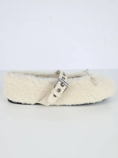 Shearling ballerina flat shoes 37 5F272E - MIU MIU - BALAAN 2