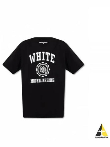 white MOUNTAINEERING WM2271516 BLACK logo printing t shirt - WHITE MOUNTAINEERING - BALAAN 1