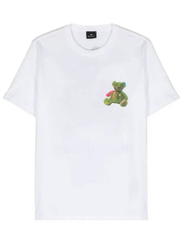 Paul Smith Short Sleeve T Shirt M2R 011R NP4694 01 WHITE - PAUL SMITH - BALAAN 3