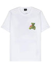Bear Print T Shirt White M2R 011R NP4694 01 - PAUL SMITH - BALAAN 1