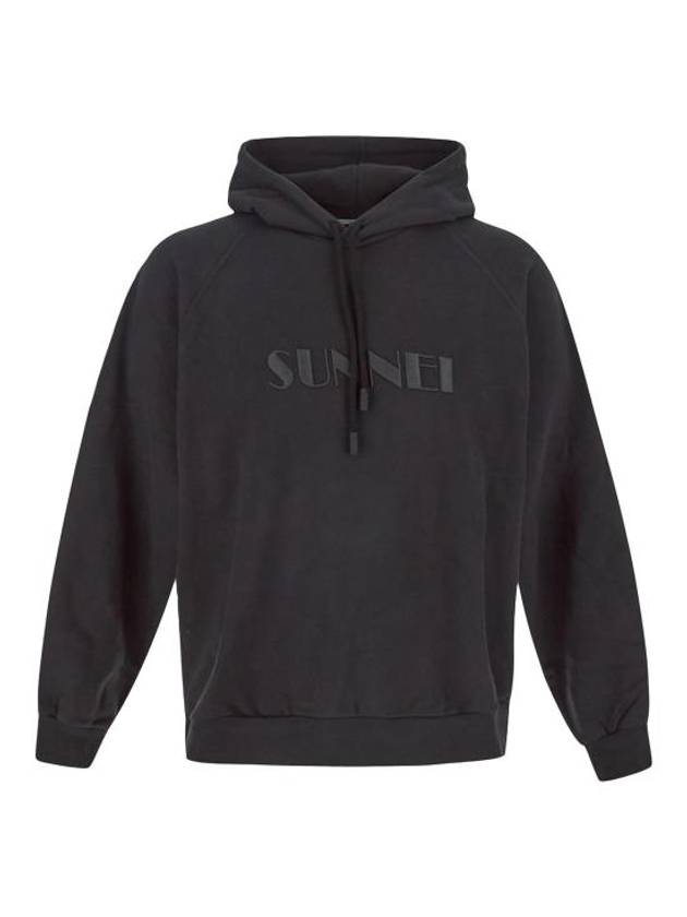 Embroidered Logo Hoodie Black - SUNNEI - BALAAN 2