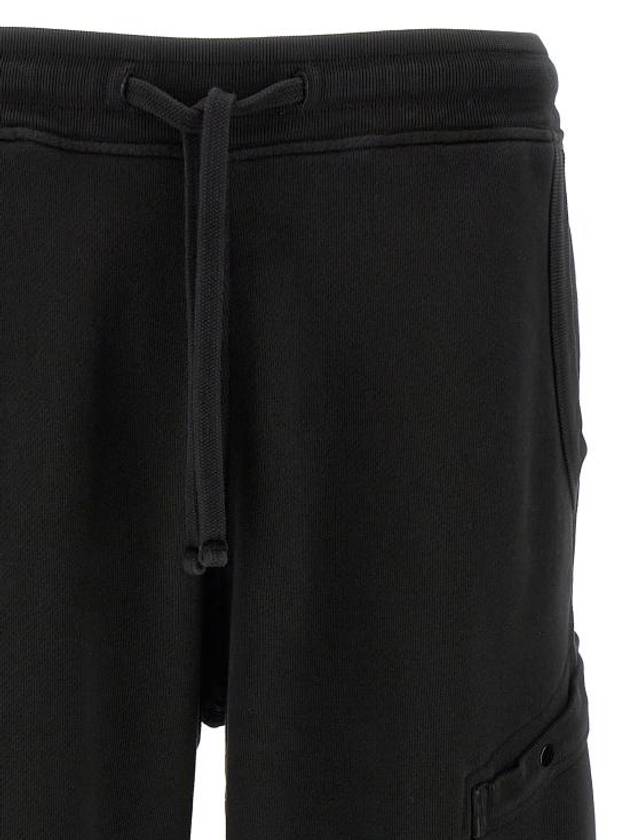 Cotton Cargo Jogging Pants Black - STONE ISLAND - BALAAN 4