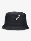 Le Bob Ovalie Nylon Bucket Hat Black - JACQUEMUS - BALAAN 2