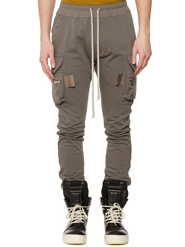 Mastodon Cargo Cotton Track Pants Dust Grey - RICK OWENS - BALAAN 3