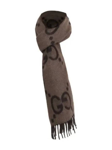 cashmere jacquard scarf - GUCCI - BALAAN 1