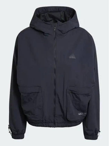 City Escape Woven Windbreaker Women s Black IW5211 693541 - ADIDAS - BALAAN 1