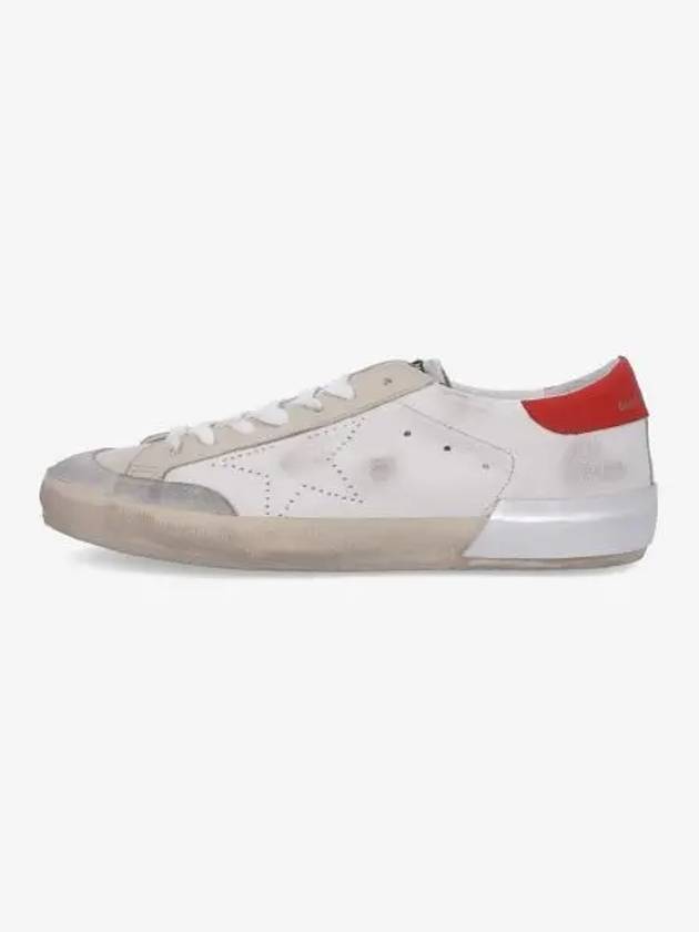 Superstar Leather Red Tab Low Top Sneakers White - GOLDEN GOOSE - BALAAN 2