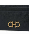 Gancini Card Wallet Black - SALVATORE FERRAGAMO - BALAAN 7