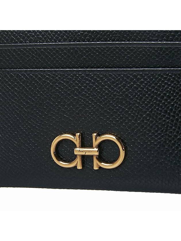 Gancini Card Wallet Black - SALVATORE FERRAGAMO - BALAAN 7