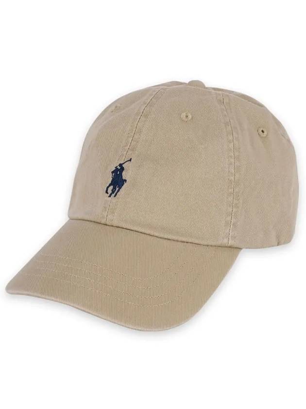 Navy Pony Embroidery Ball Cap Cappuccino - POLO RALPH LAUREN - BALAAN 2