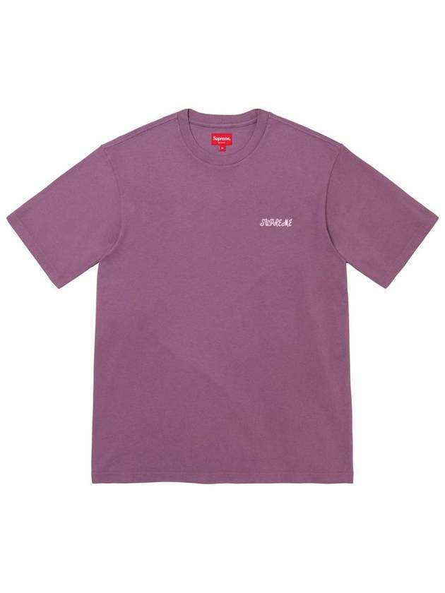 [SUPREME] Washed Script S/S Top - PURPLE - SUPREME - BALAAN 1