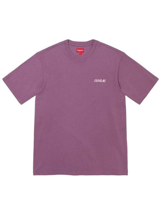 [SUPREME] Washed Script S/S Top - PURPLE - SUPREME - BALAAN 1