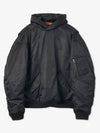 Sporty B Over Bomber Hoodie Black - BALENCIAGA - BALAAN 2